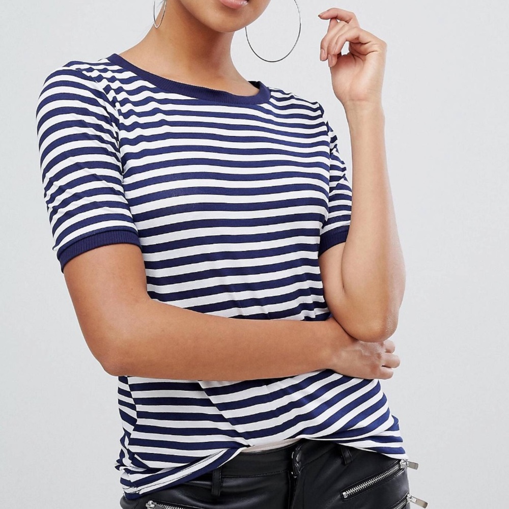 Boohoo basic stripped t-shirt